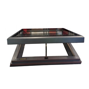 Claraboya de Aluminio Rectangular con Apertura Automática Vertical, Aislamiento Térmico, Diseño Moderno para Ventana de Techo de Sótano - Product Image 2