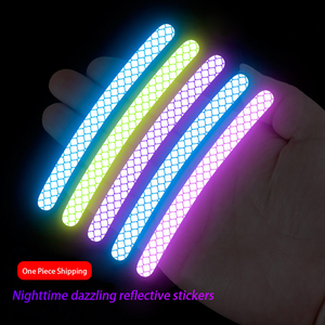 ملصقات عاكسة لإطارات السيارات بألوان مبهرة، ملصق جنط عجلة السيارة، شريط عاكس عالي الوضوح لجميع السيارات - Product Image 5