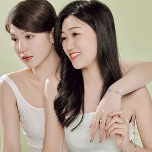 Dylam Trending Rhodium Plated 925 Sterling <b>Silver</b> Rectangle Round Radiant Cut Diamond 8A Zirconia <b>Cuff</b> <b>Bracelet</b> Bangle - Product Image 3