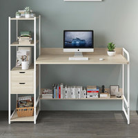 Bureau d'ordinateur intégré simple avec tiroir, pour la maison, pour étudiants, bureau d'ordinateur de chambre à coucher