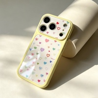 Nouvelle coque de téléphone en silicone imitation verre pleine écran style Ins pour iPhone 18 Pro Max, 17, 16, 15, 14 – Housse de protection mignonne