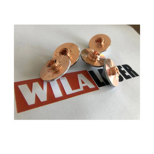 Cabezal de corte con boquilla láser, doble capa cromada individual, <span class=keywords><strong>calibre</strong></span> D28, 0,8 a 6,0mm, para corte de fibra - Product Image 1