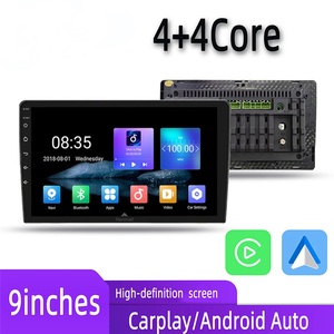 วิทยุติดรถยนต์ไร้สาย2 DIN <span class=keywords><strong>9</strong></span>นิ้ว CarPlay Android Auto GPS ระบบนำทาง BT FM WiFi Rds HD ทัชสกรีนสากล - Product Image 1