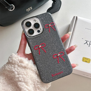 เคสโทรศัพท์แบบโบว์กลิตเตอร์สุดหรูสำหรับ iPhone 16/17 Pro Max, ดีไซน์เรียบหรูสำหรับ iPhone 15/13/14 - Product Image 6