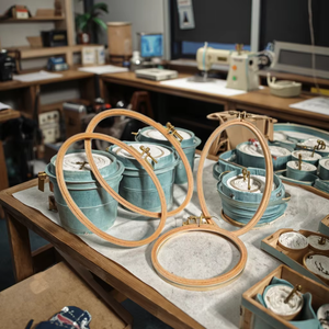 Telaio Circolare Regolabile per Ricamo a Punto Croce Juncai, 8 Pollici, Ecologico, per Arte Popolare e Fai-da-Te - Product Image 3