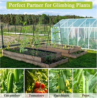 Arche métallique antirouille durable et écologique de 7 pieds pour jardin, pergola, treillis et plantes grimpantes