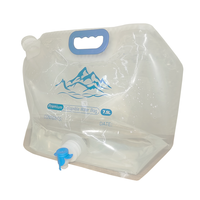 3l 5 10 litres, pochette de bouteille en plastique pliable sans Bpa sacs d'eau portables réutilisables pour l'extérieur