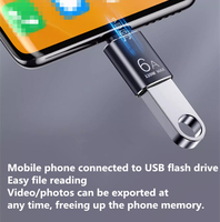 Nuevo adaptador USB tipo C 3,0 rápido 6A OTG convertidor de carga de teléfono móvil U disco/teclado/ratón/lector de tarjetas con LED AC/DC