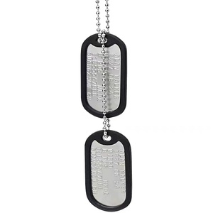 Thẻ Chó Bằng Kim Loại Thăng Hoa Tùy Chỉnh, Thẻ Id Logo Bằng Thép Không Gỉ, Thẻ Chó Vòng Cổ Trống - Product Image 4