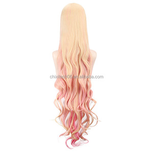 Peluca de cosplay de The Main Saint Da, Super Time Fortress Snow Dew, Aoi <span class=keywords><strong>Akemi</strong></span> y Kojima Yona, rizada y larga de 120 cm - Product Image 3
