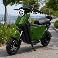 Trottinette électrique pour adultes, moteur sans balais 1200W, roues de 14 pouces, vitesse jusqu'à 55 km/h, autonomie de 140 km, repose-dos passager, tout-terrain, cyclomoteur