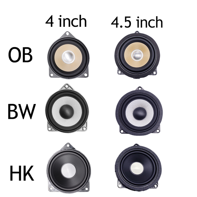 For F30 F20 F10 G20 G01 Midrange Speakers G30 F48 F34 3GT F23 X1 X2 X3 Front/Rear Door Horn 4.5 4 Inch