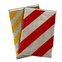 Drapeau de signalisation de sécurité en PVC réfléchissant jaune fluorescent haute visibilité, imprimable, pour livraison