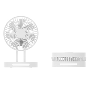 Hd Digital Screen Display Mini Handheld <b>Table</b> Fan Rechargeable Portable Home Usb <b>Folding</b> <b>Folding</b> Storage - Product Image 6