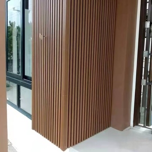 Linguetta e scanalatura bassa manutenzione Wpc pannelli di parete acustica esterno decorazione dell'edificio per progetti di ristrutturazione casa - Product Image 3