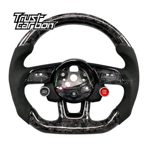 Volant et pièces intérieures de voiture en fibre de carbone forgée sur mesure, style sport pour <span class=keywords><strong>Audi</strong></span> A3 A5 S3 S4 A4 RS3 RS5 RS4 - Product Image 1