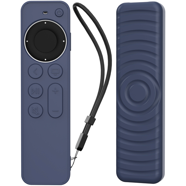 Soft Silicone Case One Part Design Anti-scratch Anti-Lost Cover for Apple TV Remote 2nd&3rd Generation