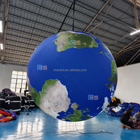 Grande sphère gonflable personnalisée de la planète Terre, modèle géant de globe terrestre pour l'éducation scolaire et les expositions sur scène