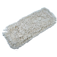 Tête de balai serpillère lavable en gros pour usage industriel et domestique, nettoyage de sols intérieurs, tête de balai plat anti-poussière 100% coton de remplacement