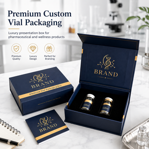 Customized 2ml/3ml/10ml Various Vial/Bottle Packaging <strong>Paper</strong> <strong>Box</strong> with Foam/EVA Liner of 2/5/10 Packed <strong>Box</strong> OEM&amp;ODM - Product Image 2