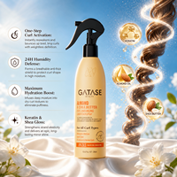 Spray réparateur capillaire biphasé à l'amande et au beurre de karité, ultra-hydratant, anti-frisottis, après-shampoissant sans rinçage, qualité supérieure, pour tous types de cheveux