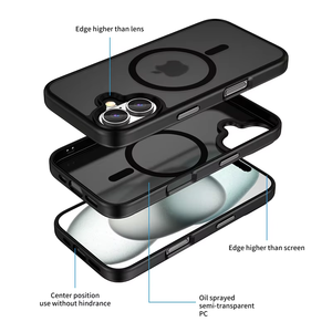 Ốp điện thoại iPhone 17 Pro Max Air cao cấp, chống rơi, chất liệu TPU+PC, chống sốc, bề mặt mờ nhám, cảm giác như da thật, hỗ trợ sạc không dây từ tính - Product Image 4