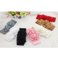 Ceinture large pour dames de la mode coréenne avec bande élastique extensible Boucle décorative en alliage à fleurs roses