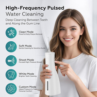 Irrigador Bucal Inalámbrico Recargable a Prueba de Agua para el Hogar, 5 Modos de Limpieza, 8 Boquillas, Hilo Dental de Agua
