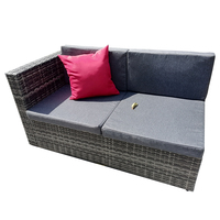 Möbel Großhändler Outdoor Living Seating Sectional Poly Rattan Wicker Garten Sofa Lagerung Conversation Patio Corner Set