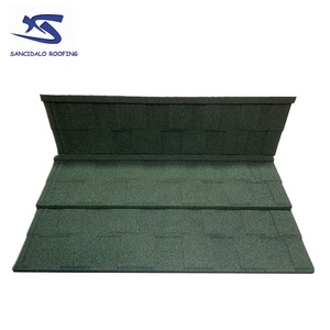 Tuiles de toiture métalliques revêtues de pierre à prix d'usine, haute résistance à la corrosion pour les zones côtières, Amérique latine, <span class=keywords><strong>immobilier</strong></span> - Product Image 6