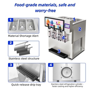 Complete Slush Machine and Icecream Maker 1 Piece Combo Unit for Dessert Shops and Cafes - Product Image 4