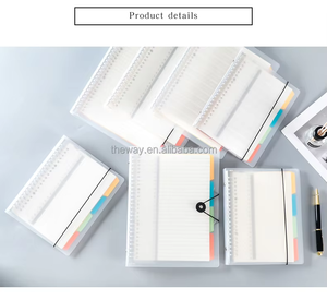 <span class=keywords><strong>A4</strong></span> <span class=keywords><strong>Pp</strong></span> nhựa xoắn ốc lót máy tính xách tay 60Sheets bìa cứng trường máy tính xách tay với xoắn ốc RÀNG BUỘC - Product Image 3