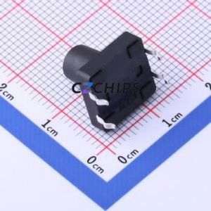 TSF001B11526A03 Tactile Switch DIP-4P,12x12mm Switch Round Button 2.6N Through Hole 12mm - Product Image 2
