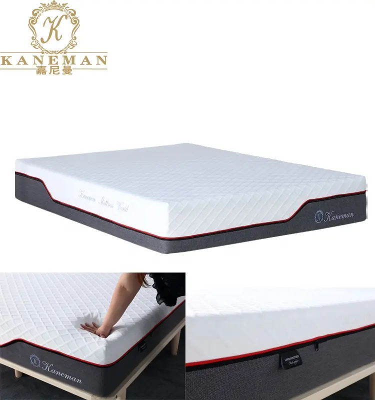 Matelas en mousse à mémoire de forme en Latex Kaneman, 10 pouces, taille King, emballé sous vide, livré dans une boîte