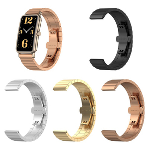 Bracelet de remplacement d'accessoires de bracelet intelligent en acier inoxydable pour <span class=keywords><strong>Huawei</strong></span> Watch Fit <span class=keywords><strong>Mini</strong></span> One Bead Bracelet de montre en métal - Product Image 1