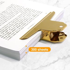 145mm ゴールドメタルブルドッグペーパークリップ、大型ブルクリップクランプ、製図板、家庭、キッチン、オフィス用 - Product Image 4
