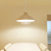 Lustre de salle à manger crémeux de style français, lampe LED intelligente empilable de designer japonais pour maison, salle d'exposition commerciale, table à thé, bar