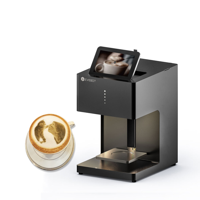 Evebot EB-FT4 Coffee Latte Art Printer Selfie Macaroon Cake Toast Beverage Beer Edible Food Printing Machine Pastries Printer