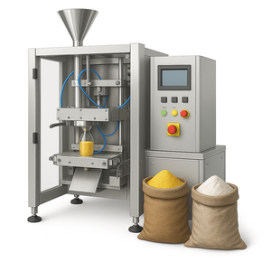 Machine d'emballage automatique verticale de qualité supérieure pour le remplissage et la fermeture de sacs de 1 kg, 2 kg et 5 kg de grains, de haricots et de <span class=keywords><strong>riz</strong></span> - Product Image 3