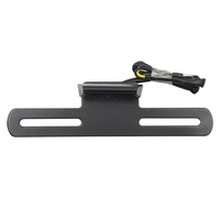 Lumière de plaque d'immatriculation arrière LED pour moto, 12V, support universel, modification, 3 perles LED, lumière d'avertissement décorative