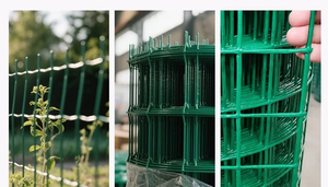 PVC plastic coating, hot-dip galvanized iron <b>wire</b>, green welded <b>wire</b> <b>mesh</b> are used for fence protection and poultry farming. - Product Image 3