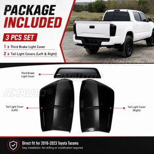 StarNav pour Toyota Tacoma 2016-2023 Accessoires Extérieurs 3 Pièces Cache Feux Arrière Fumés Protection de Feux Arrière - Product Image 6