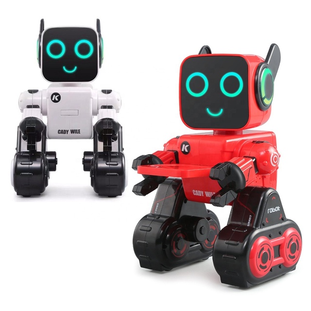 Smart Educational Remote Control Rc Robot Toy Intelligent Interactive LED Light Musical Dancing Robot with Build-in Coin Bank