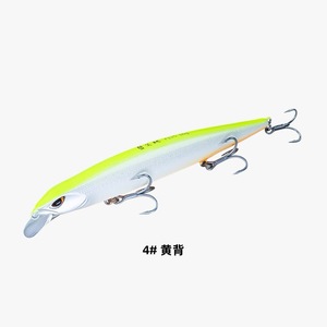 Leurre Long River Minnow 4 Yellow Back 16g Flottant pour la pêche au bar en eau douce - Product Image 1