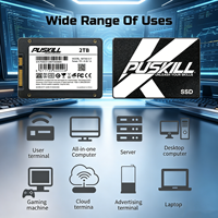 PUSKILL 2.5 Inch SATA3 SSD 120GB 128GB 256GB 512GB 1TB 530MB/s Drive Solid State Internal Kecepatan Tinggi untuk Desktop/Laptop
