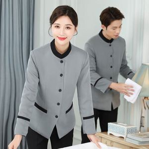 Promotion : Uniforme de personnel hôtelier 2 pièces, logo personnalisé, uniformes de femme de chambre et d'agent de ménage pour femmes - Product Image 5
