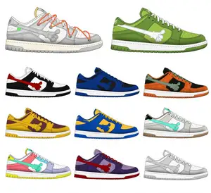 Patent Genuine Leather Custom Designer Factory Sb Low Cut Customization Men&#;s Casual Sneakers Men Shoes With Box