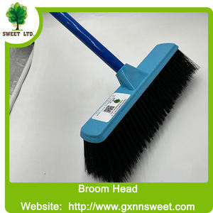 Juego de Escobas de Plástico para Limpieza de Pisos de Buena Calidad al por Mayor de Fábrica, con Palo de Madera - Product Image 6