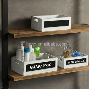 HOT SALE Distressed <strong>White</strong> <strong>Wood</strong> Nesting Storage <strong>Crates</strong> with Chalkboard Panels <strong>wood</strong> storage <strong>crate</strong> - Product Image 5