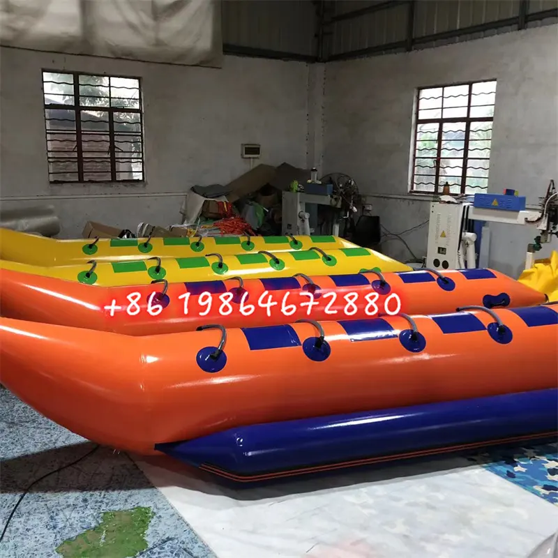 High quality inflatable banana ship, inflatable banana boat, inflatable water game toy for water sport